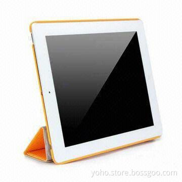 Ultra-thin PC Case with Smart Cover for New iPad, Available in Orange Color
